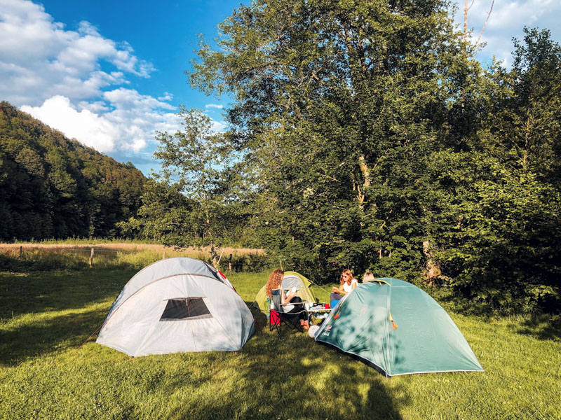 kamperen in de ardennen met tent