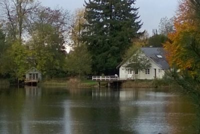 vakantiehuis met vissteiger