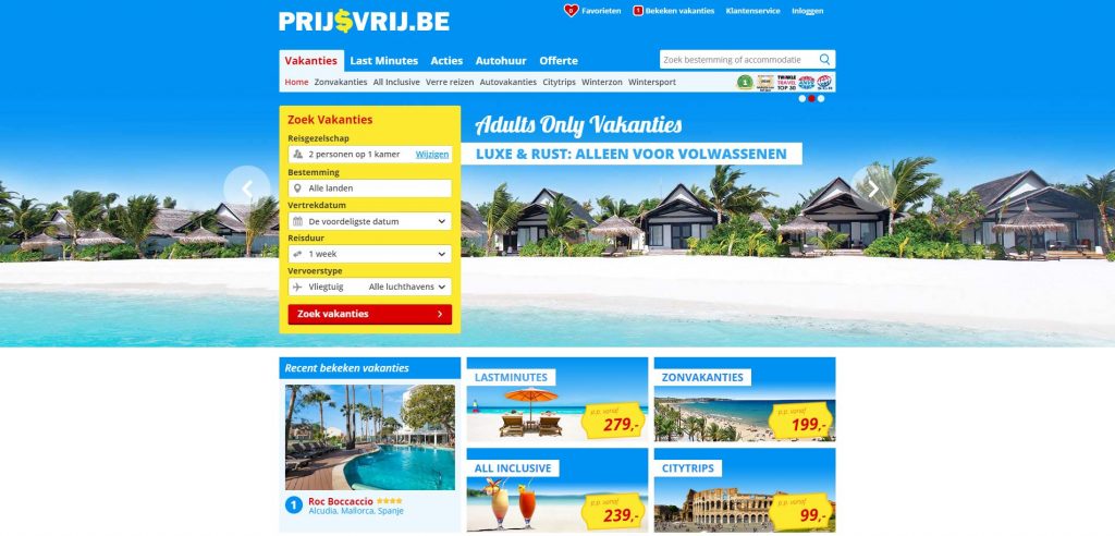 prijsvrij vakantie